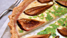 Tarte poireaux figues