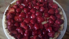 Tarte aux fraises et crème pâtissière aromatisée