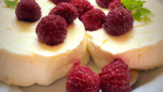 Fromage blanc aux framboises