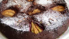 Gâteau chocolat poires façon brownie