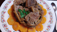 Rôti de veau aux trompettes de la mort