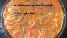 Tarte à la tomate et à la moutarde maison