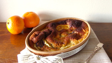 Gratin à la clémentine et chocolat