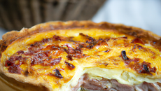 Quiche Lorraine au jambon lardons fumés et emmental