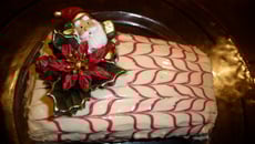 Bûche au citron et aux framboises