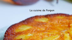 Gâteau aux poires caramélisées parfumées à la liqueur de poire Williams