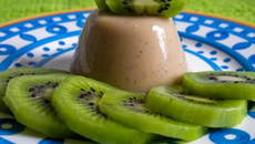 Dessert au lait de riz et chocolat blanc