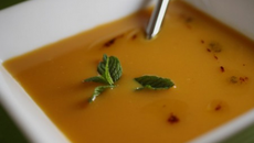 Velouté de potiron au lait de coco "bombay"