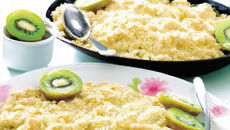 Crumble aux kiwis maison