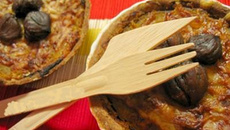 Tartelettes butternut, châtaignes, lardons et pointe de cannelle