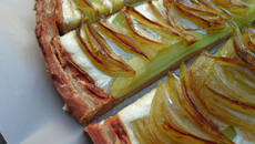 Tarte aux poireaux et gésiers