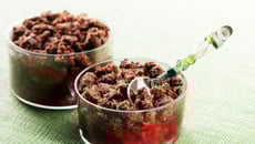 Crumble chocolat fruits rouges