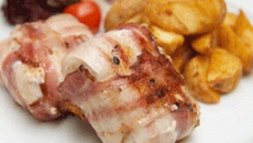 Noisette d'espadon au bacon, sauce chien