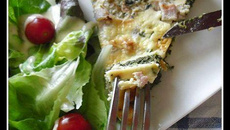 Quiche aux épinards et au roquefort