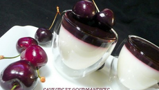 Panna cotta à la gelée de cerises