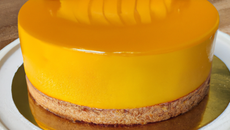Gâteau à la mousse mangue