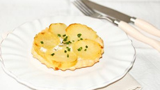 Tarte tatin aux pommes de terre et boursin