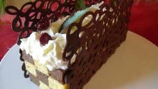 Bûche forêt noire revisitée à ma façon