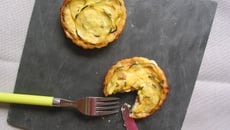 Tartelettes 'tatin' de courgettes au jambon de Vendée