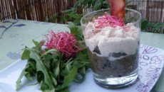 Cappuccino de lentilles et sa chantilly aux lardons