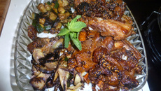 Tajine d'agneau à la figue et au miel