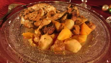 Dinde aux légumes oubliés