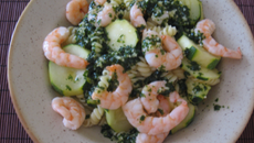 Salade de pâtes aux crevettes