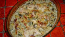 Courgettes au roquefort