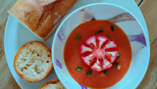 Sorbet de gaspacho et pan con tomato
