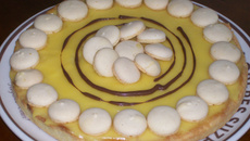 Tarte au citron déco macaron