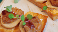 Les tartines d'automne au Foie Gras poêlé