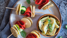 Club Sandwich façon brochette aux Tranches Végétales