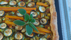 Tarte fine aux légumes d'été et Brebis Pur Pyrénées