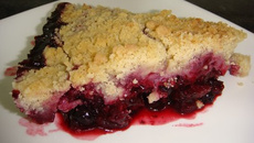 Crumble aux fruits rouges économique