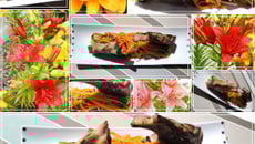 Côtes d'agneau caramélisées au miel et ses légumes