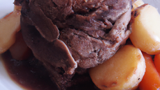 Rôti de bœuf à la broche