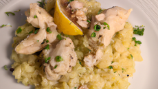 Risotto au poulet et au citron