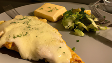 Escalope de dinde avec sa fraîcheur fromagère