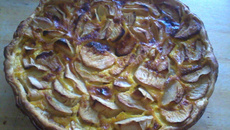 Tarte aux pommes crémeuse