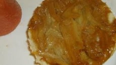 Tatin de fenouil, sorbet de tomate à la coriandre