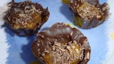 Coques de chocolat, caramel au beurre salé