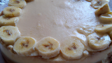 Cheesecake banane à 99.9 kkal/100g bonne
