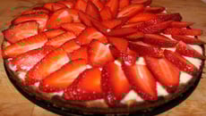 Tarte aux fraises et au sirop de vanille
