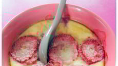 Clafoutis aux fraises et vanille