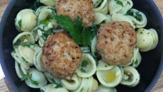 Orecchiette à la gremolata et veau à la parmesane