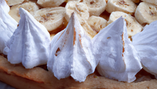 Tarte meringuée aux bananes