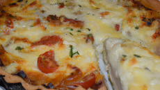 Tarte au maroilles et mozzarella au thermomix