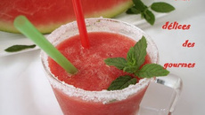 Gaspacho de pastèque et fraises