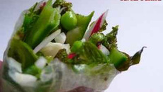 Rouleaux de printemps aux légumes de printemps