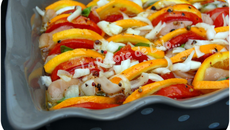 Tian de poulet aux agrumes